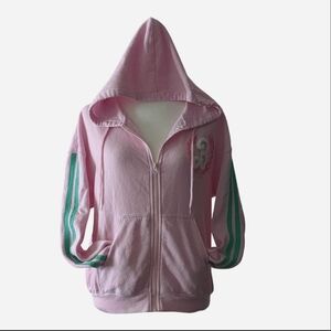 Barbie Mattel Hybrid Pink & Green Hoodie Sz  L
